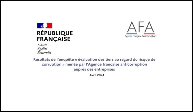 Entreprises françaises : l’évaluation des tiers Sapin 2 entre avancées et défis persistants selon l’enquête AFA 2024
